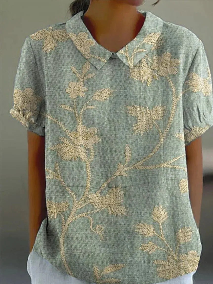 Nancy | Floral Shirt and fashion-forward
