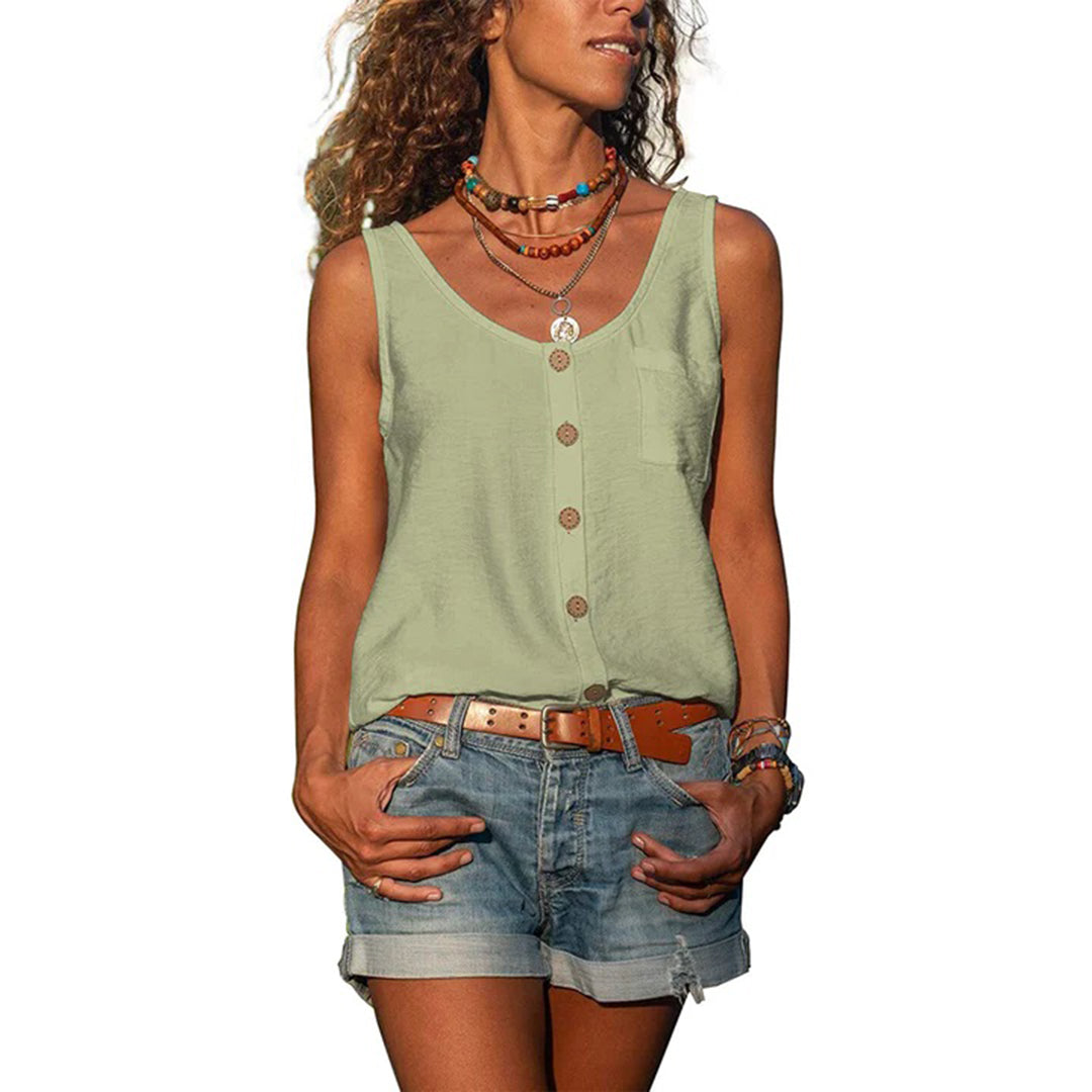 Arden | Casual Sleeveless Top with Loose Fit