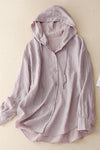 Victoria | Lightweight Hoodie with Buttons