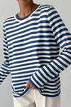 Aubrielle | Striped Summer T-Shirt with Short Sleeves