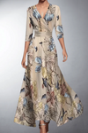 Martha | Elegant Maxi Dress with Floral Pattern