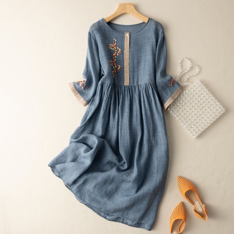 Sofia | Pattern Relaxed Midi Dress