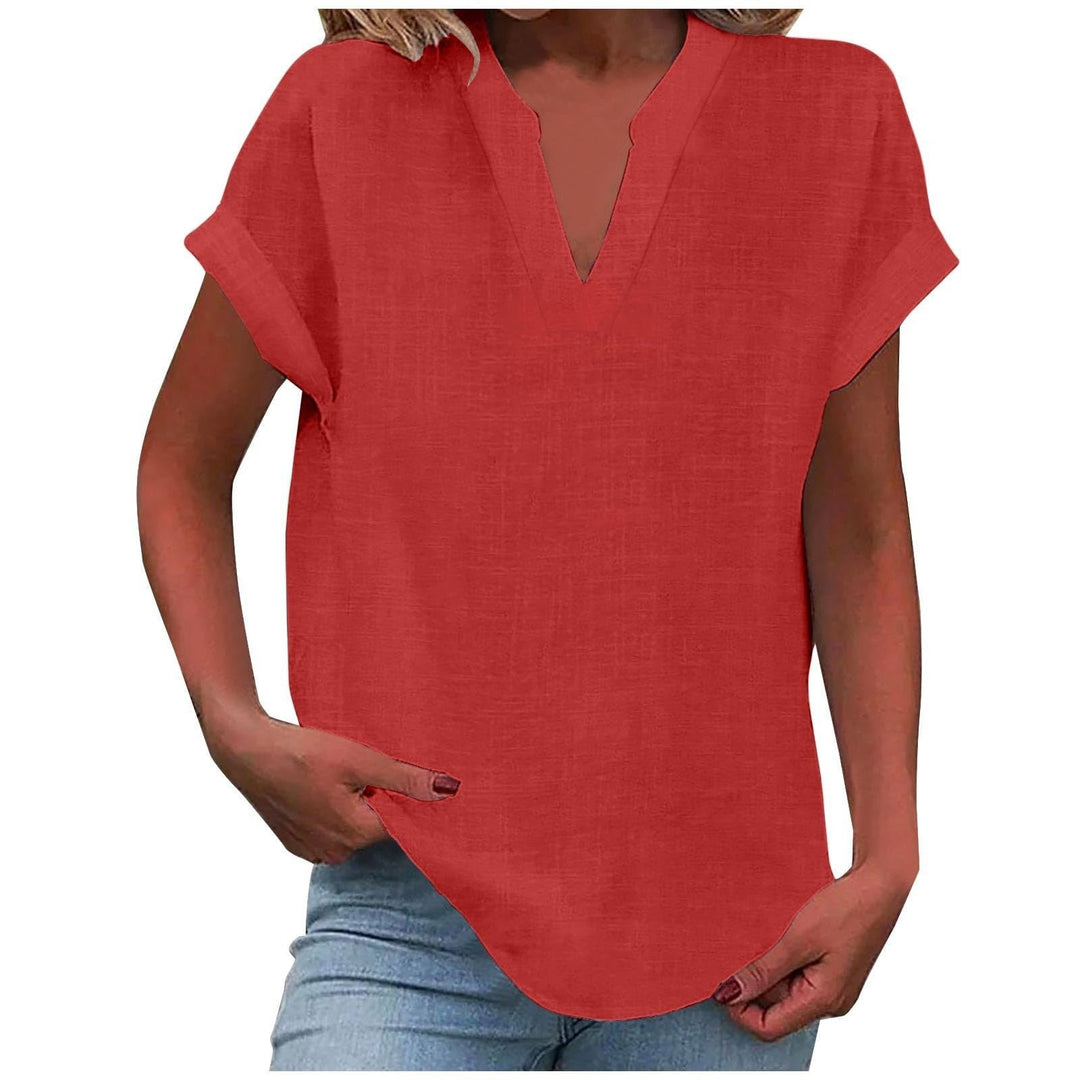 Sienna | V-Neck Blouse with Relaxed Fit and Lightweight Fabric