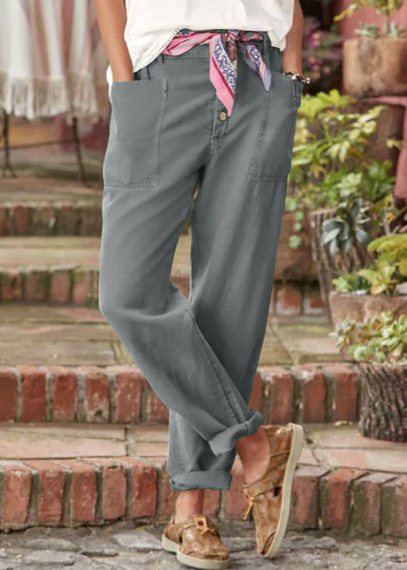 Marcella | Relaxed Trousers with Wide Leg and Adjustable Waist