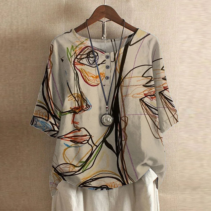 Rosalie | Retro-Inspired Blouse with Button Details