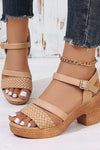 Deborah | Woven Platform Sandals