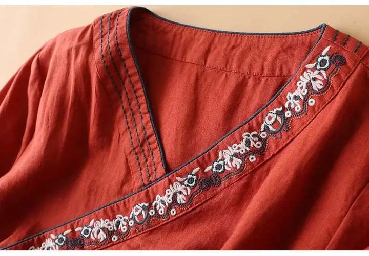 Solea | Patterned Blouse with Relaxed Fit