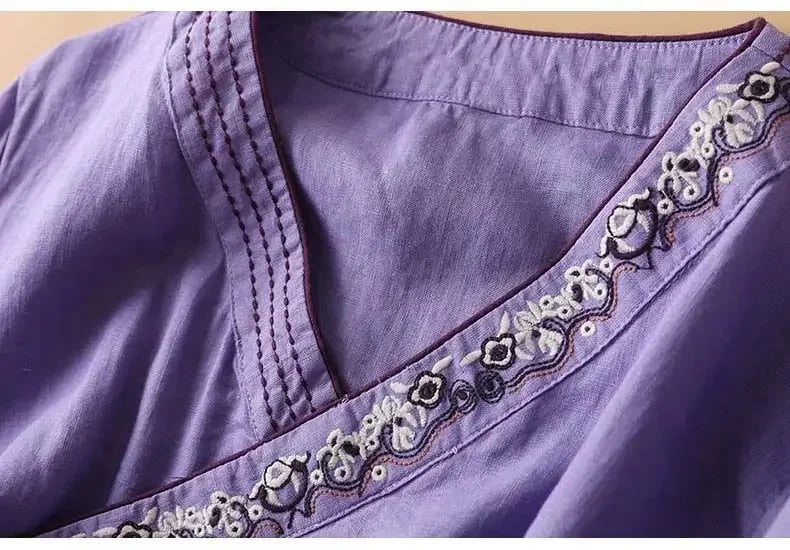 Solea | Patterned Blouse with Relaxed Fit