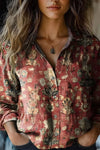 Juniper | Long Sleeve Button-Down Shirt with Floral Print