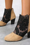 Heloise | Elegant Lacy High Heels Mesh Boots