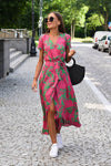 Arielle | Women's Floral Dress with Short Sleeves and Relaxed Fit