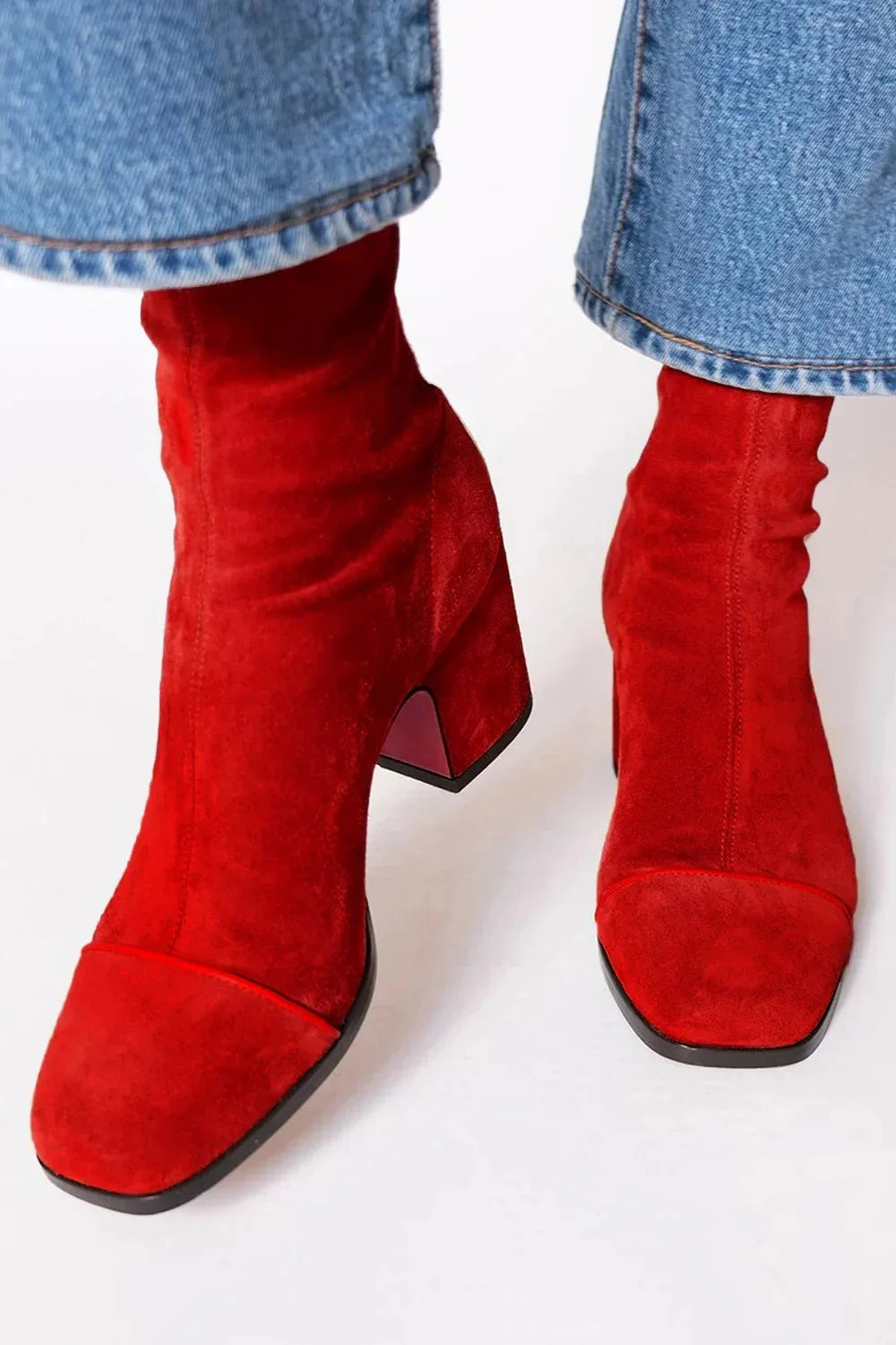 Scarlett | Square toe heeled boots