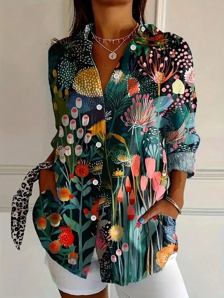 Sienna | Blouse with Playful Print and Lightweight Fabric