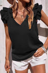 Aria | Summer Top with Ruffle Sleeves and Lightweight Fabric