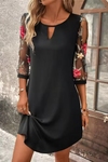 Rosemary | Women's V-Neck Dress with Eye-Catching Sleeves and Versatile Style