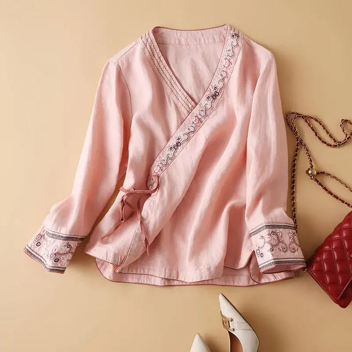 Solea | Patterned Blouse with Relaxed Fit
