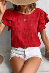 Anika | Lightweight Blouse with Ruffles and Breathable Design