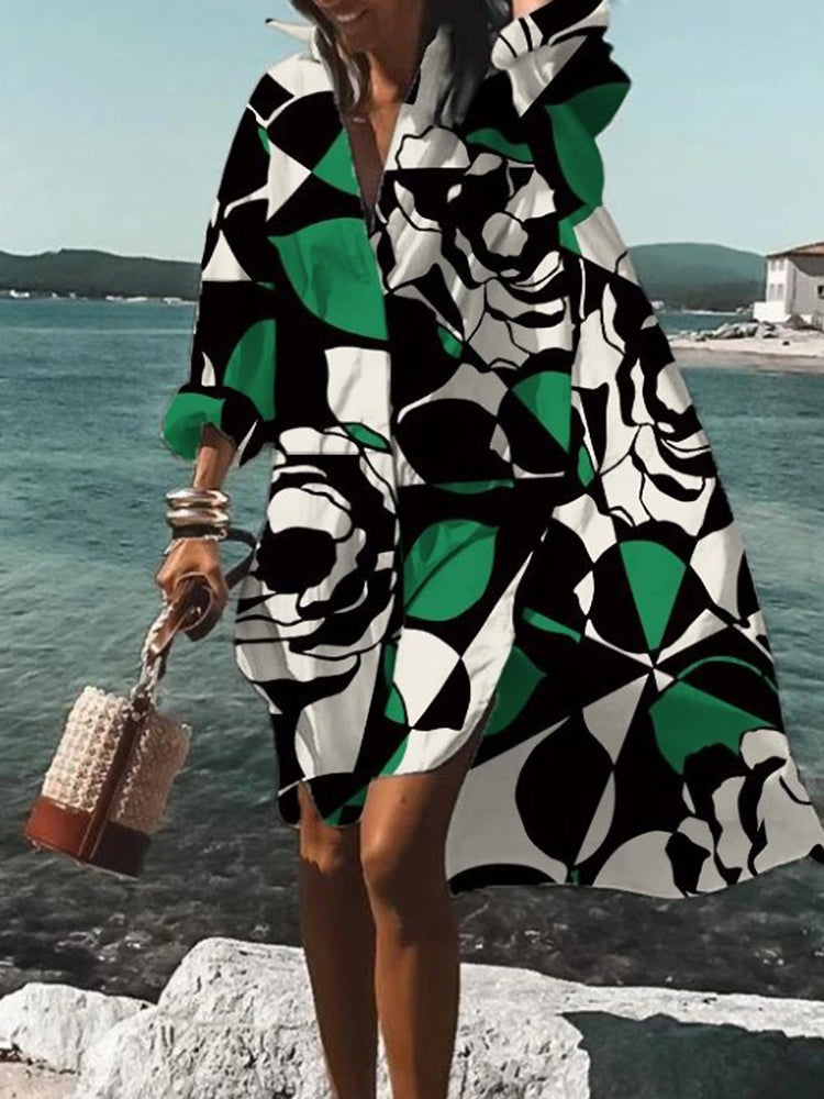 Mary | Summer Midi Shirt Dress