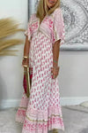 Autumn | Women's Boho Print Maxi Dress
