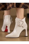 Aveline | Buckle Heel Boots