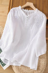 Suzanne | Floral Button-Front Blouse