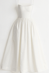 Genevieve | Elegant A-Line Midi Dress in Ascot Style for Special Events