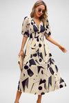 Reverie | Women's V Neck Flowy Dress with Adjustable Straps and Lightweight Fabric