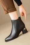 Nyla | Elegant Side-Zip Ankle Boots for Women
