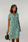 Blythe | Women's Casual Dress with A-Line Cut and Short Sleeves