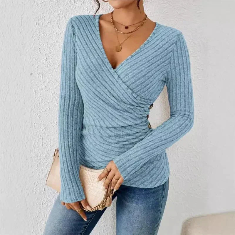 Kaia | Long Sleeve Top with Tummy Control and Stretch Fabric
