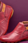 Pellucid | Women's Leather Ankle Boots with Strap Closure