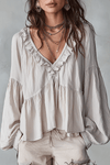 Clara | Women's Long Sleeve Bohemian Loose Fit Blouse