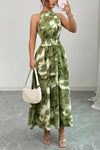 Noelle | Women’s Maxi Dress with Halter Neckline and Smocked Waist