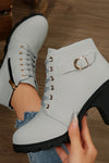Tamsin | Women's Lace-Up Block Heel Ankle Boot