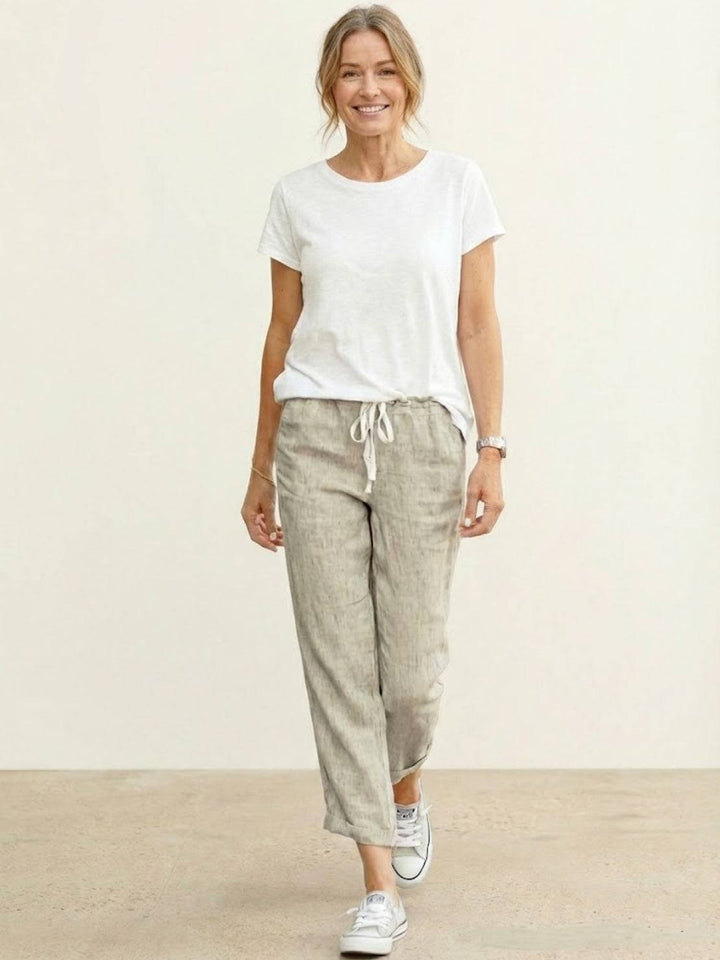 Phoenix | Drawstring Straight-Leg Trousers with Adjustable Waist and Versatile Fit