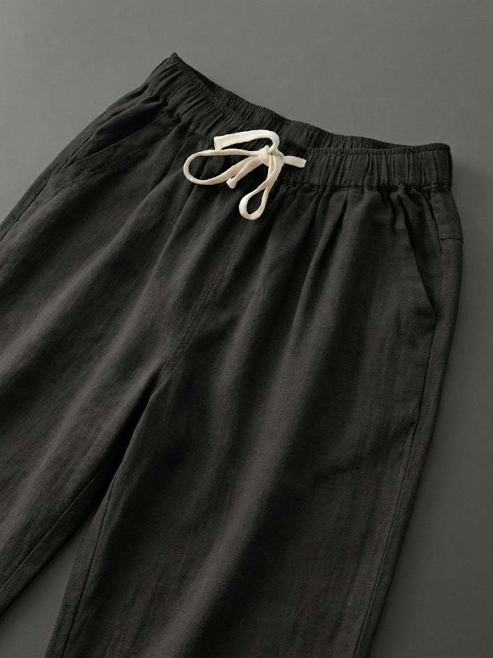 Phoenix | Drawstring Straight-Leg Trousers with Adjustable Waist and Versatile Fit