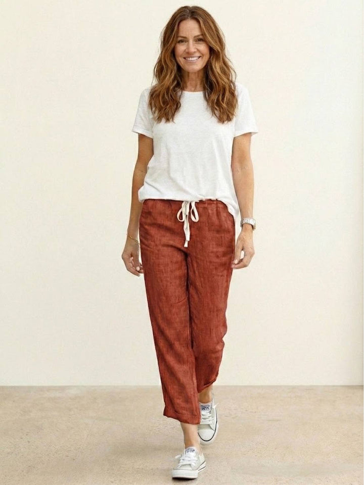 Phoenix | Drawstring Straight-Leg Trousers with Adjustable Waist and Versatile Fit