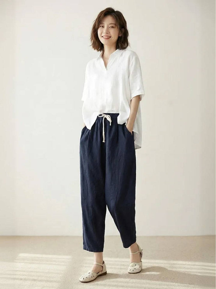 Phoenix | Drawstring Straight-Leg Trousers with Adjustable Waist and Versatile Fit