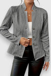 Briseis | Women's Mock Neck Cable Knit Sweater Top