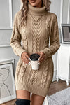 Britta | Women's Cable Knit Sweater Dress