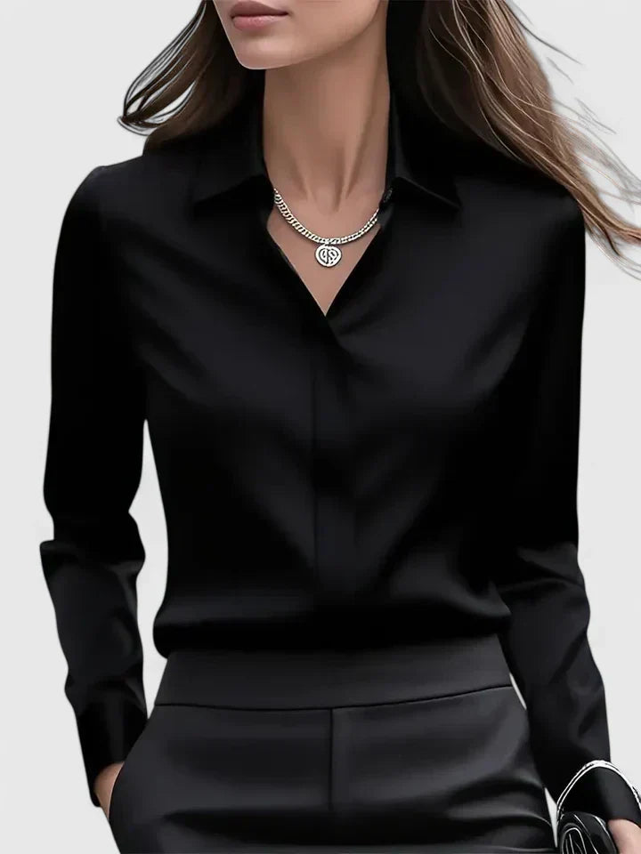 Maren | Button Down Shirt with Concealed Placket