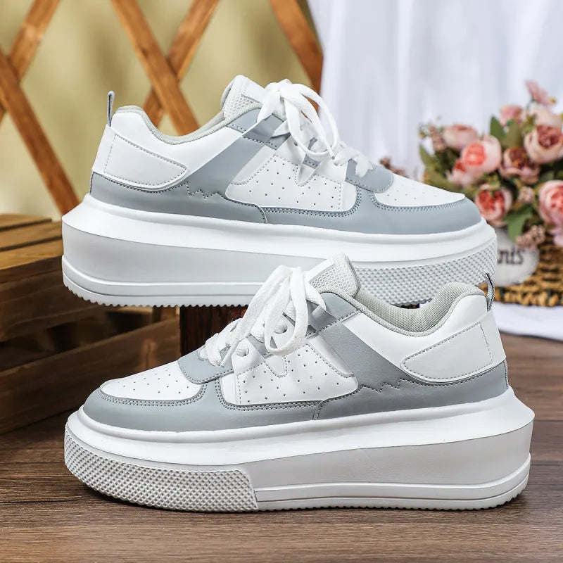 Meredith | Women’s Platform Sneakers with Laces and Perforations