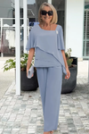 Delilah | Women's Feminine Set with Top and Skirt