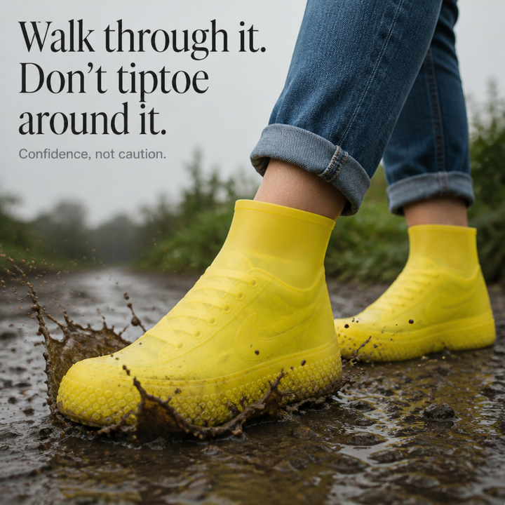 Callie | Unisex Overshoes with Textured Sole and Opening