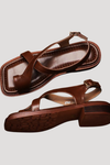 Clarimond | Women's Square Toe Loop Comfort Sandals