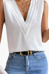 Clarissa | Women's V-Neck Sleeveless Blouse