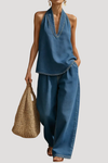 Clementine | Women's Halter Neck Two Piece Set