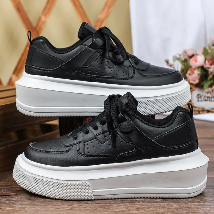 Meredith | Women’s Platform Sneakers with Laces and Perforations