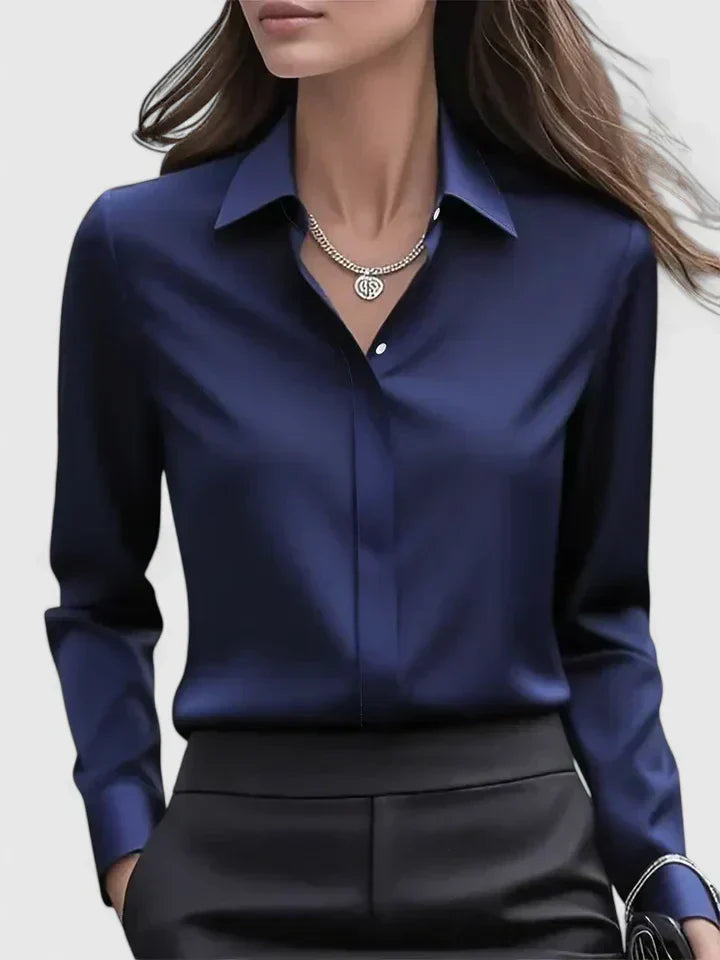 Maren | Button Down Shirt with Concealed Placket