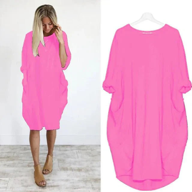 Gina™ | Elegant Pocket Dress